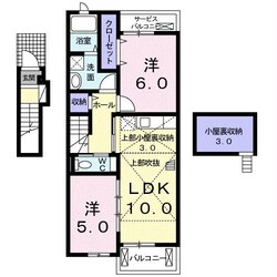 エヴァグリーンⅤの物件間取画像